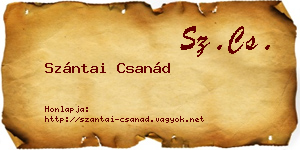 Szántai Csanád névjegykártya